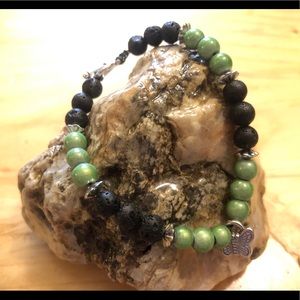 Homemade high quality Lava Stone diffuser Bracelet